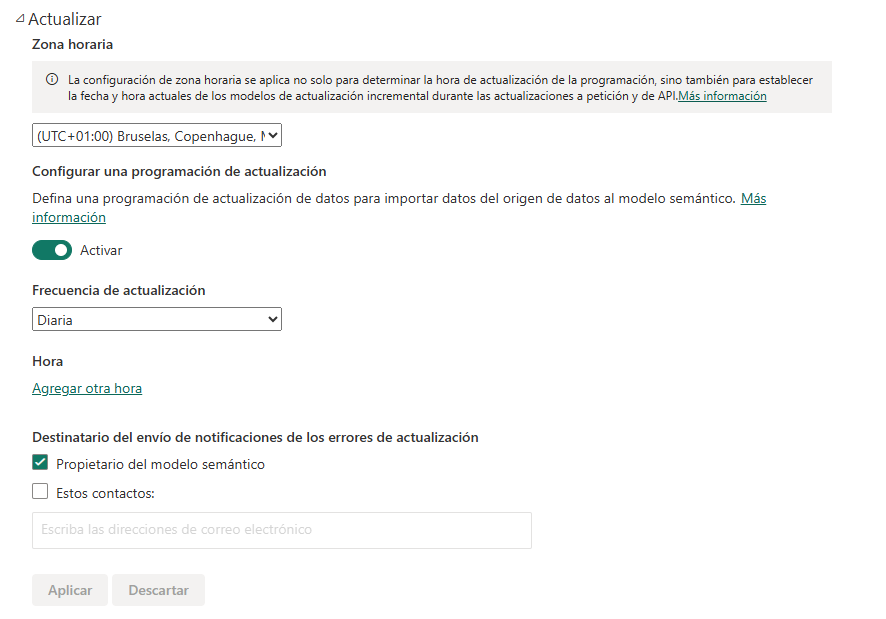Actualización