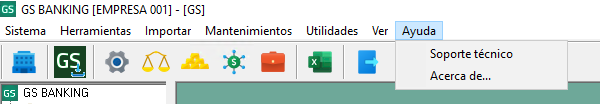 Menú Ayuda