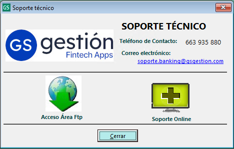 Soporte técnico | GS GS Banking