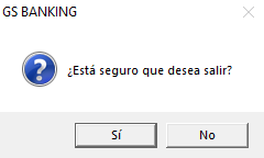 Mensaje salir